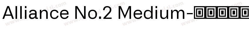 Alliance No.2 Medium字体转换